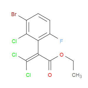 ethyl 2-(3-bromo-2-chloro-6-fluorophenyl)-3,3-dichloroacrylate