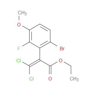 ethyl 2-(6-bromo-2-fluoro-3-methoxyphenyl)-3,3-dichloroacrylate