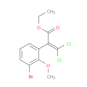ethyl 2-(3-bromo-2-methoxyphenyl)-3,3-dichloroacrylate