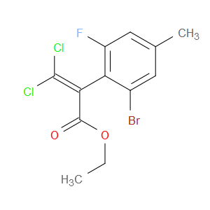 ethyl 2-(2-bromo-6-fluoro-4-methylphenyl)-3,3-dichloroacrylate