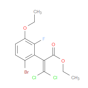 ethyl 2-(6-bromo-3-ethoxy-2-fluorophenyl)-3,3-dichloroacrylate