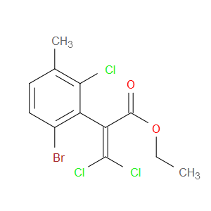 ethyl 2-(6-bromo-2-chloro-3-methylphenyl)-3,3-dichloroacrylate