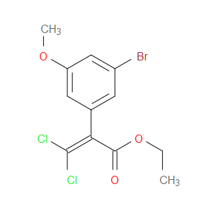 ethyl 2-(3-bromo-5-methoxyphenyl)-3,3-dichloroacrylate
