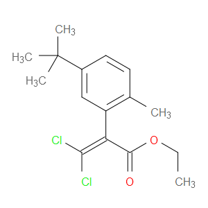 ethyl 2-(5-(tert-butyl)-2-methylphenyl)-3,3-dichloroacrylate