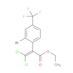 ethyl 2-(2-bromo-4-(trifluoromethyl)phenyl)-3,3-dichloroacrylate