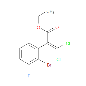 ethyl 2-(2-bromo-3-fluorophenyl)-3,3-dichloroacrylate
