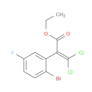 ethyl 2-(2-bromo-5-fluorophenyl)-3,3-dichloroacrylate