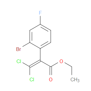 ethyl 2-(2-bromo-4-fluorophenyl)-3,3-dichloroacrylate
