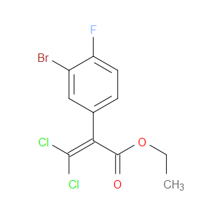 ethyl 2-(3-bromo-4-fluorophenyl)-3,3-dichloroacrylate