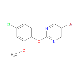Pyrimidine, 5-bromo-2-(4-chloro-2-methoxyphenoxy)-