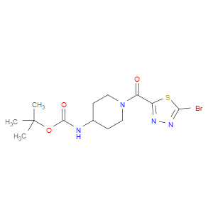 tert-butyl (1-(5-bromo-1,3,4-thiadiazole-2-carbonyl)piperidin-4-yl)carbamate