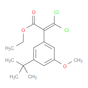 ethyl 2-(3-(tert-butyl)-5-methoxyphenyl)-3,3-dichloroacrylate