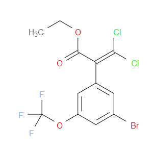 ethyl 2-(3-bromo-5-(trifluoromethoxy)phenyl)-3,3-dichloroacrylate