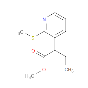 Methyl α-ethyl-2-(methylthio)-3-pyridineacetate