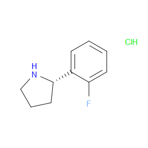 Pyrrolidine, 2-(2-fluorophenyl)-, hydrochloride (1:1), (2S)-