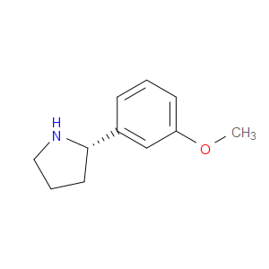Pyrrolidine, 2-(3-methoxyphenyl)-, (2S)-