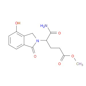 Methyl γ-(aminocarbonyl)-1,3-dihydro-4-hydroxy-1-oxo-2H-isoindole-2-butanoate