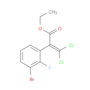 ethyl 2-(3-bromo-2-fluorophenyl)-3,3-dichloroacrylate