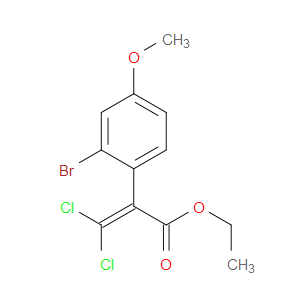 ethyl 2-(2-bromo-4-methoxyphenyl)-3,3-dichloroacrylate