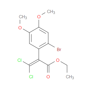 ethyl 2-(2-bromo-4,5-dimethoxyphenyl)-3,3-dichloroacrylate
