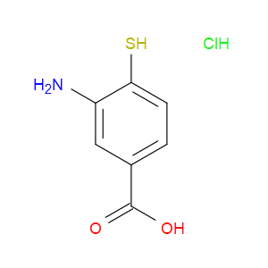 Benzoic acid, 3-amino-4-mercapto-, hydrochloride (1:1)
