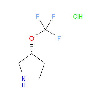 Pyrrolidine, 3-(trifluoromethoxy)-, hydrochloride (1:1), (3R)-