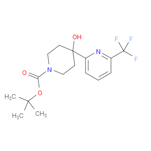 tert-butyl 4-hydroxy-4-(6-(trifluoromethyl)pyridin-2-yl)piperidine-1-carboxylate