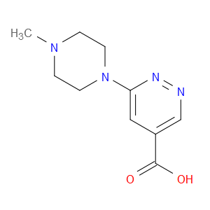6-(4-Methyl-1-piperazinyl)-4-pyridazinecarboxylic acid