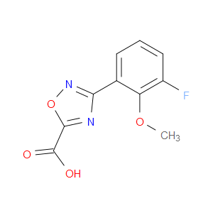 1,2,4-Oxadiazole-5-carboxylic acid, 3-(3-fluoro-2-methoxyphenyl)-