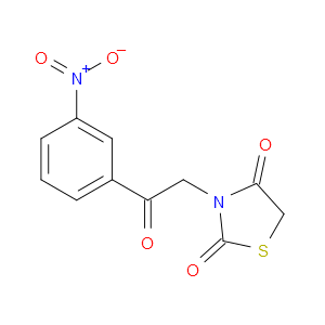 3-(2-(3-nitrophenyl)-2-oxoethyl)thiazolidine-2,4-dione