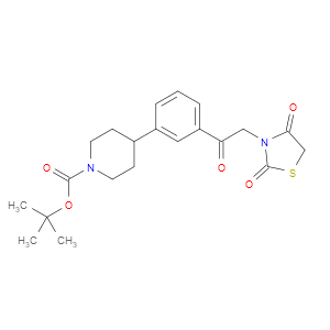 tert-butyl 4-(3-(2-(2,4-dioxothiazolidin-3-yl)acetyl)phenyl)piperidine-1-carboxylate