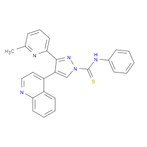 3-(6-Methyl-2-pyridinyl)-N-phenyl-4-(4-quinolinyl)-1H-pyrazole-1-carbothioamide