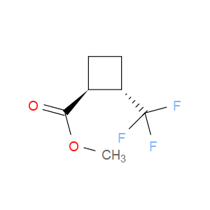 Cyclobutanecarboxylic acid, 2-(trifluoromethyl)-, methyl ester, (1R,2R)-rel-