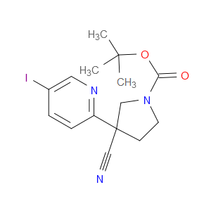 tert-butyl 3-cyano-3-(5-iodopyridin-2-yl)pyrrolidine-1-carboxylate