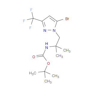 tert-butyl (1-(5-bromo-3-(trifluoromethyl)-1H-pyrazol-1-yl)-2-methylpropan-2-yl)carbamate